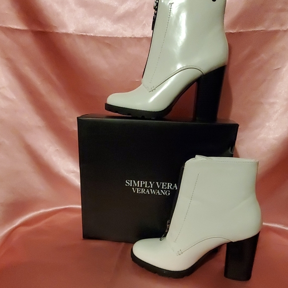 simply vera wang white boots